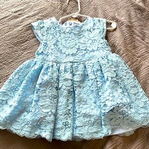 Infant Blue Lace Dress 24 months